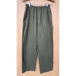 Vintage Olive Green Relaxed Fit Pants | Women’s Size Small | Trousers